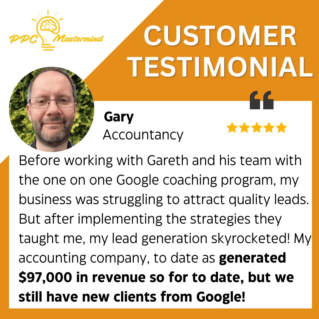 gareth foxon ppc masterminds google coaching program